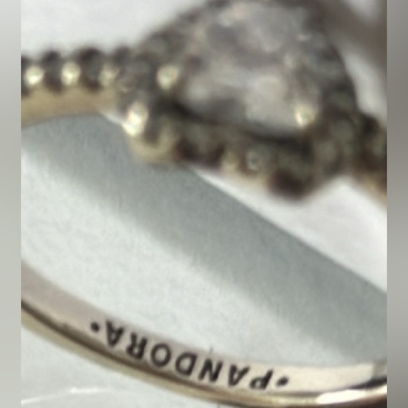 pandora heart cz 925 silver sparkling ring size 7 - Picture 4 of 8